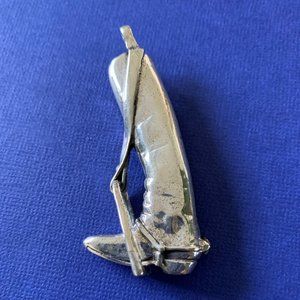 SILVER RIDING BOOT PENDANT/PIN